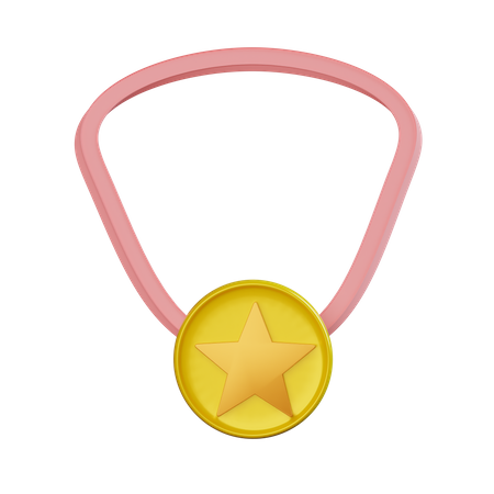 Medalla de oro  3D Icon