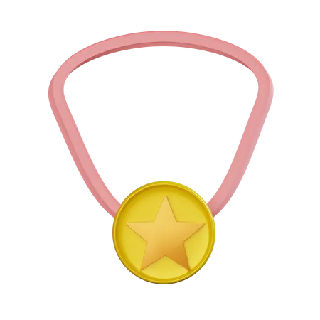 Medalla de oro  3D Icon