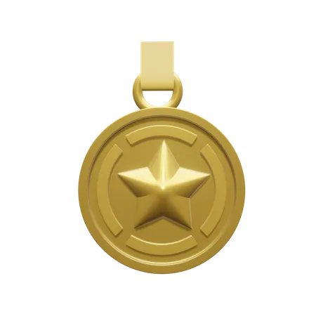 Medalla de oro  3D Icon