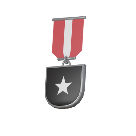 Medalla de plata  3D Icon