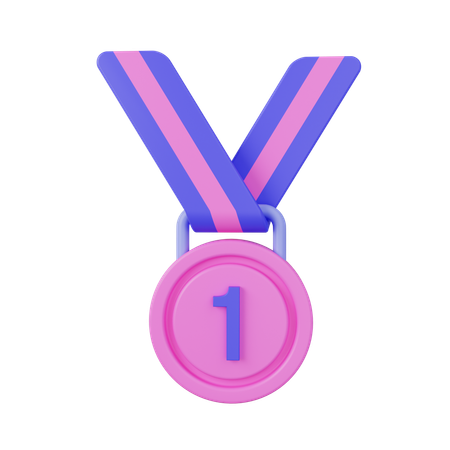Medalla de primer rango  3D Icon