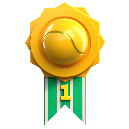 Medalla de tenis  3D Icon