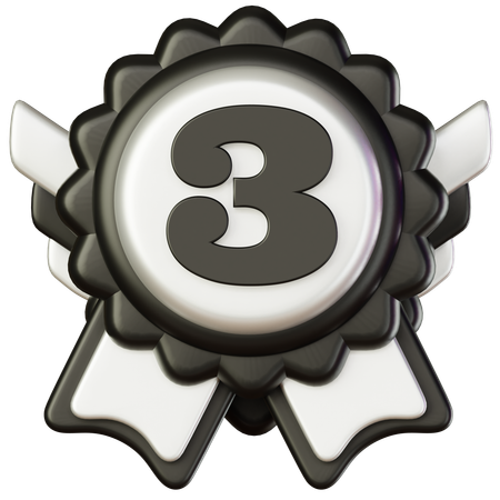 Medalla de tercera posición  3D Icon