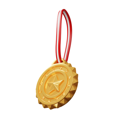 Medalla estrella  3D Icon