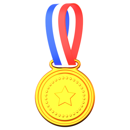 Medalla estrella  3D Illustration