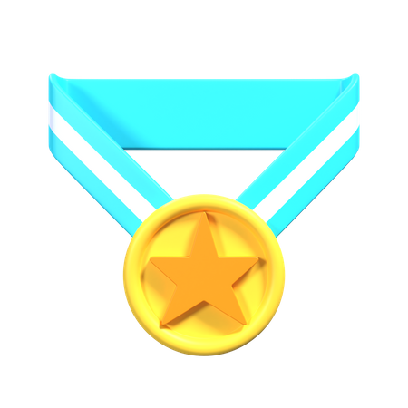 Medalla estrella  3D Icon