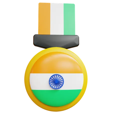 Medalla india  3D Icon