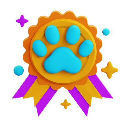 Medalla de mascota  3D Icon