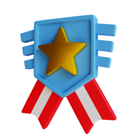 Medalla militar  3D Illustration