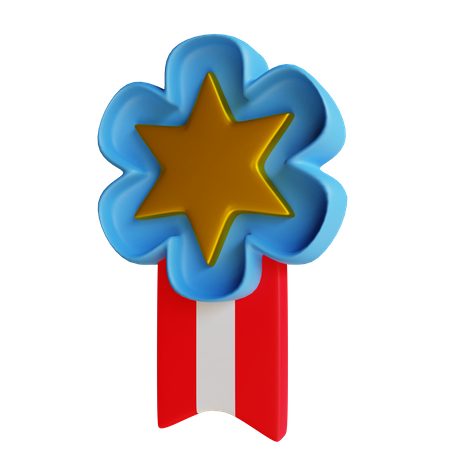 Medalla militar  3D Illustration