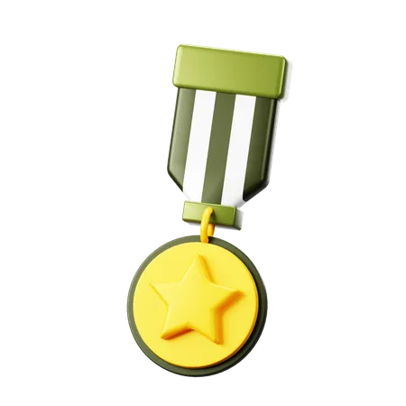 Medalla militar  3D Icon