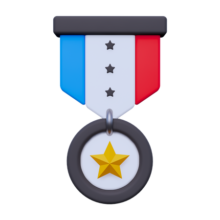 Medalla de veterano  3D Icon