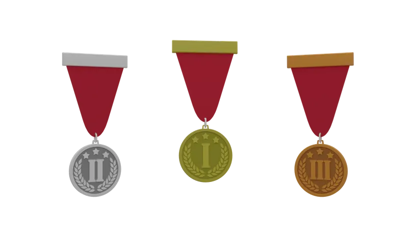 Medallas  3D Icon