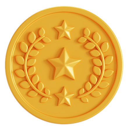 Medallón  3D Icon