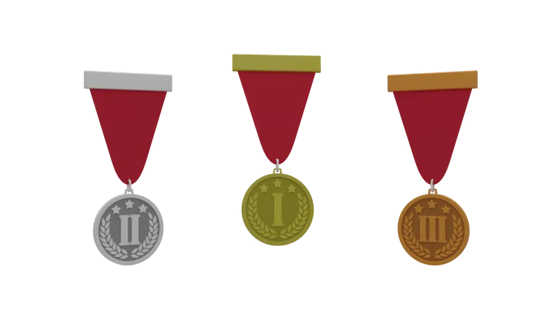 Medals  3D Icon