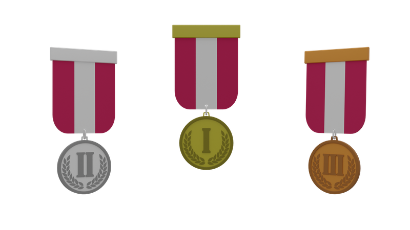 Medals  3D Icon