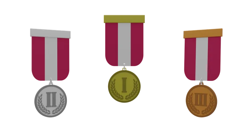 Medals  3D Icon