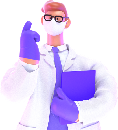 Médecin  3D Icon