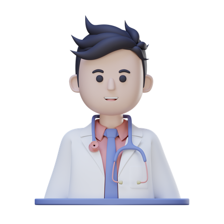 Médecin de sexe masculin  3D Icon