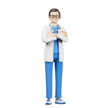 Docteur debout  3D Icon