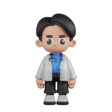 Docteur debout  3D Illustration