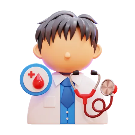 Docteur en diabète  3D Icon