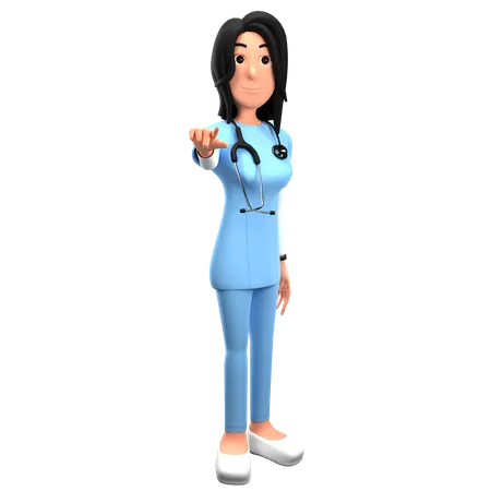 Médecin donnant des conseils médicaux  3D Illustration