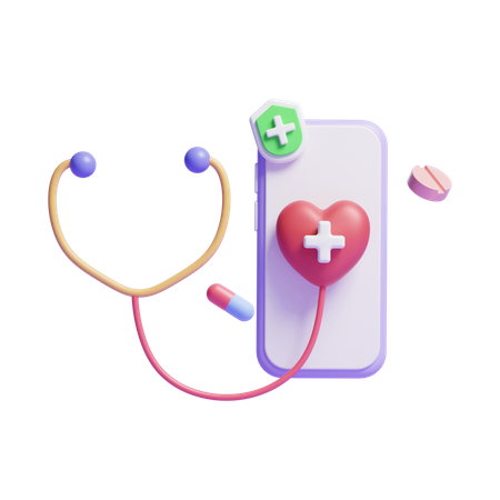 Médecin en ligne  3D Icon