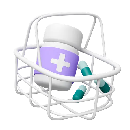 Achat de médicaments  3D Icon