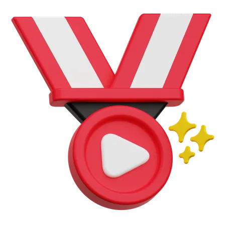 Media Badge  3D Icon