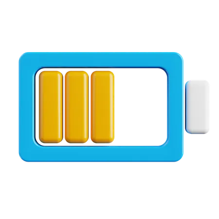 Media bateria  3D Icon