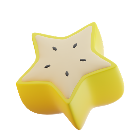 Media carambola  3D Icon