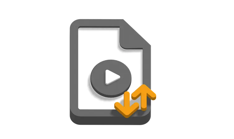 Media file  3D Icon