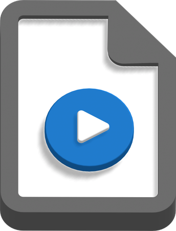 Media file  3D Icon