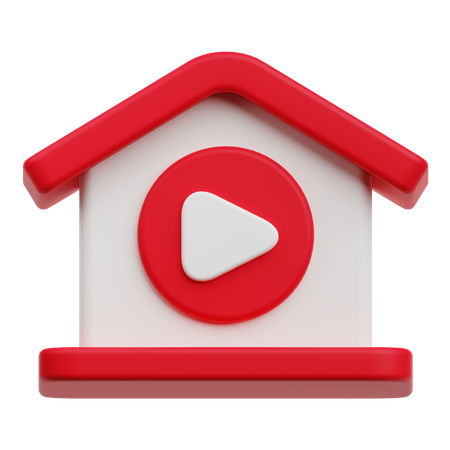 Media House  3D Icon