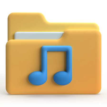 Media Library  3D Icon