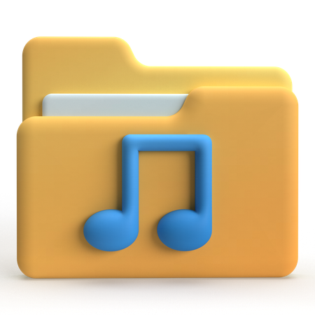 Media Library  3D Icon