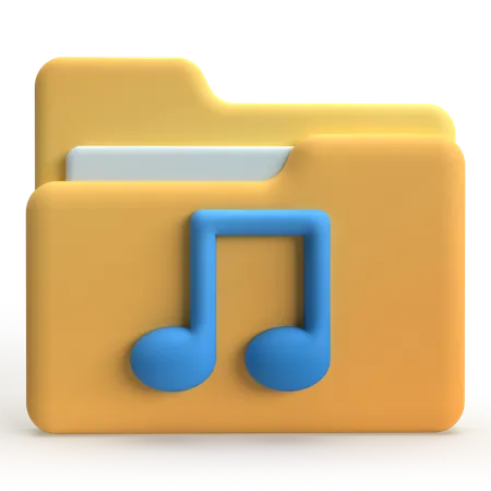 Media Library  3D Icon