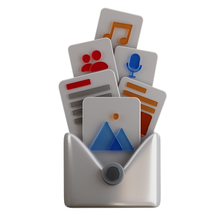 Media Mail  3D Icon