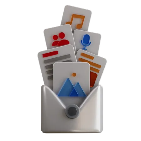 Media Mail  3D Icon