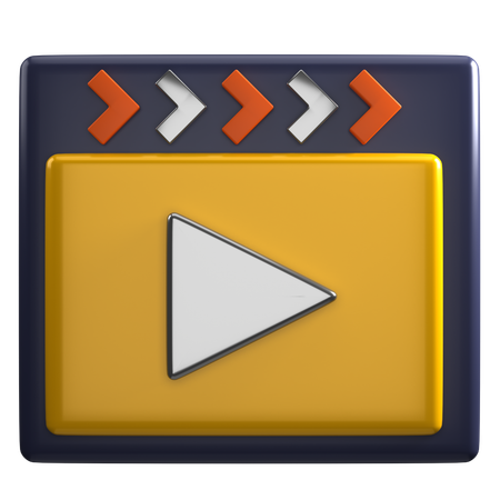Media Player  3D Icon
