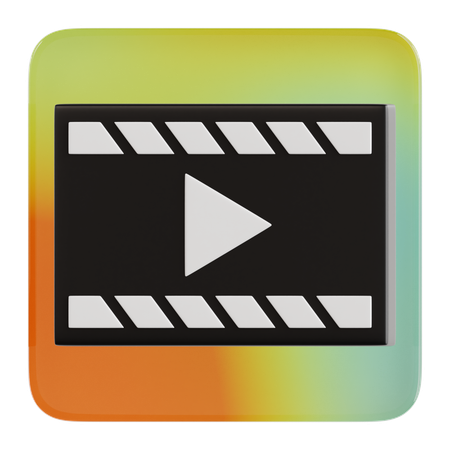 メディアプレーヤー  3D Icon
