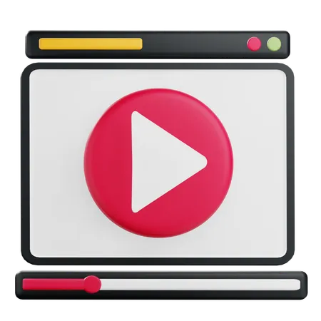 Media Player  3D Icon