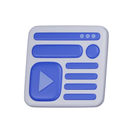 Media Player  3D Icon