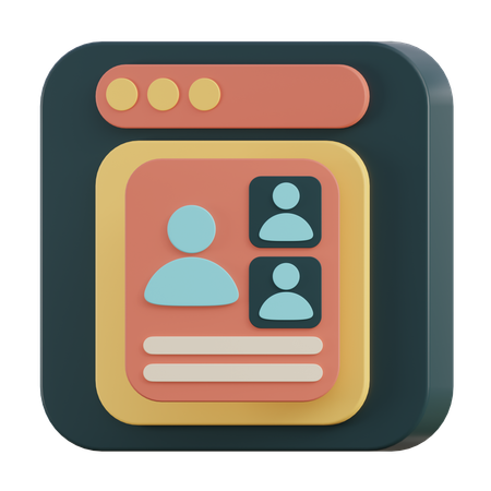 Media Social  3D Icon