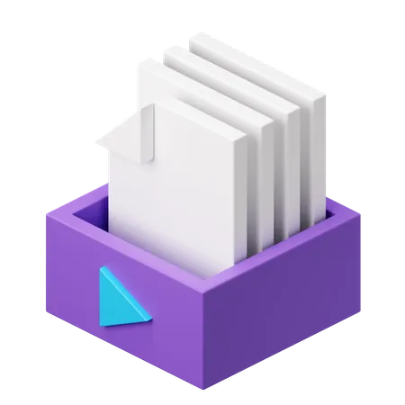 Media storage  3D Illustration