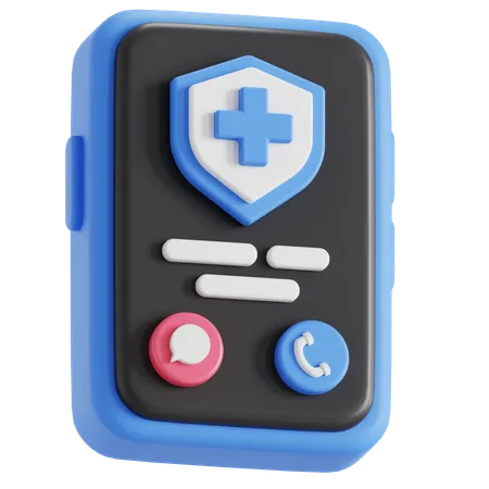 Calling Hospital For Emergency 3D Icon