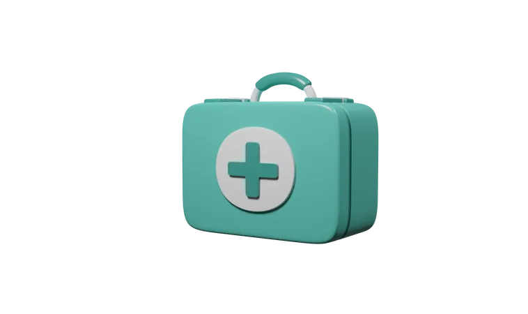 Medic Kit In Hospital 3D Icon