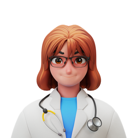 Mulher médica  3D Illustration