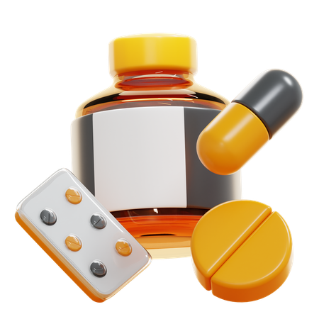 Medicamento  3D Icon